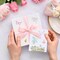 5 Sheets Wildflower Clear Stamps Floral Leaves Butterfly Silicone Transparent Stamps for DIY Craft Card Making Scrapbooking Embossing Album Decor